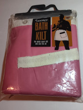 Vintage Jockey Bath Kilt Towel Wrap Fits Most PINK