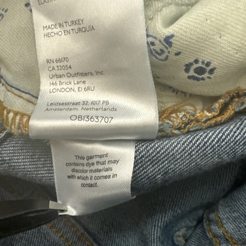 Anthropologie Pilcro Jeans Womens Sz 26x28 Blue Boot Boho Hipster American Denim - Picture 13 of 14