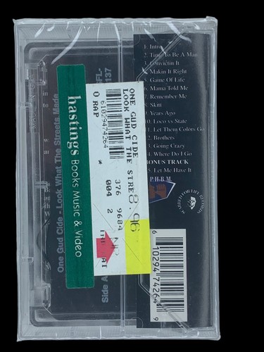 SEALED, 1 Gud Cide – Look What The Streets Made, audio cassette, US, 1996 - Picture 2 of 6