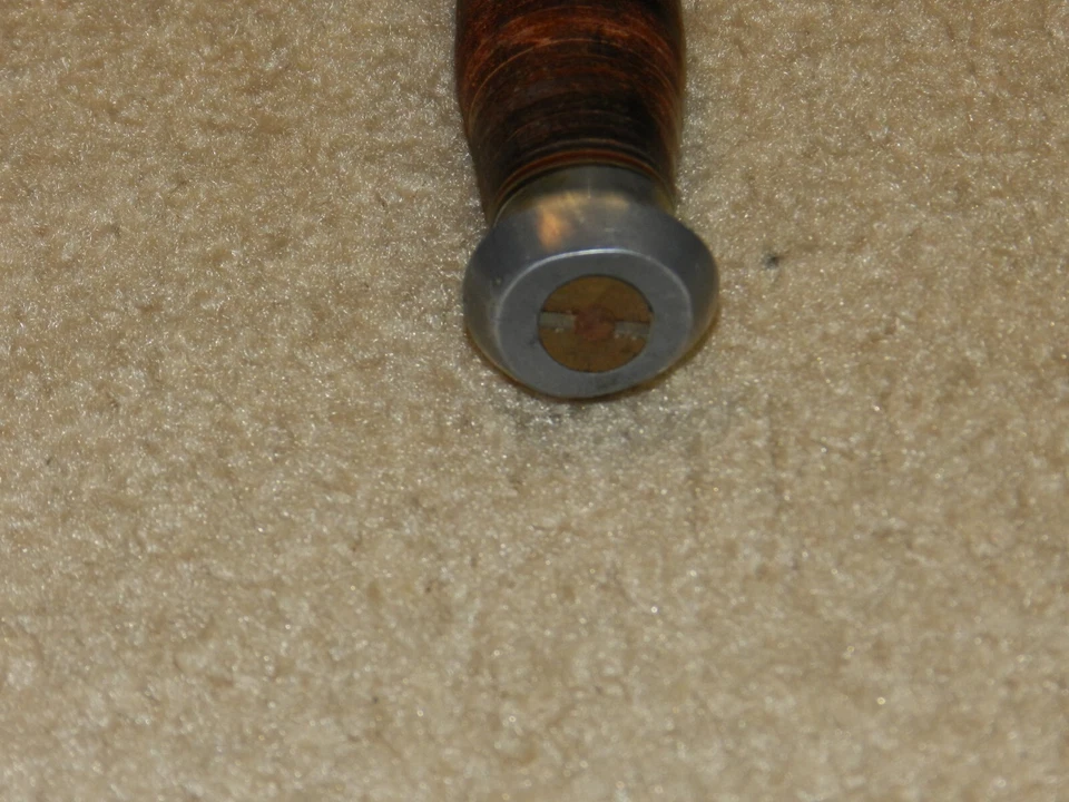 Cuchillo de Lucha Vintage Kinfolks EE. UU. Hoja Fija Mango de Cuero Foto 3 de 3