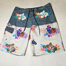 Vintage Oneill Men's Board Shorts Swim Trunks Hawaiian Waist Size 33 Medium