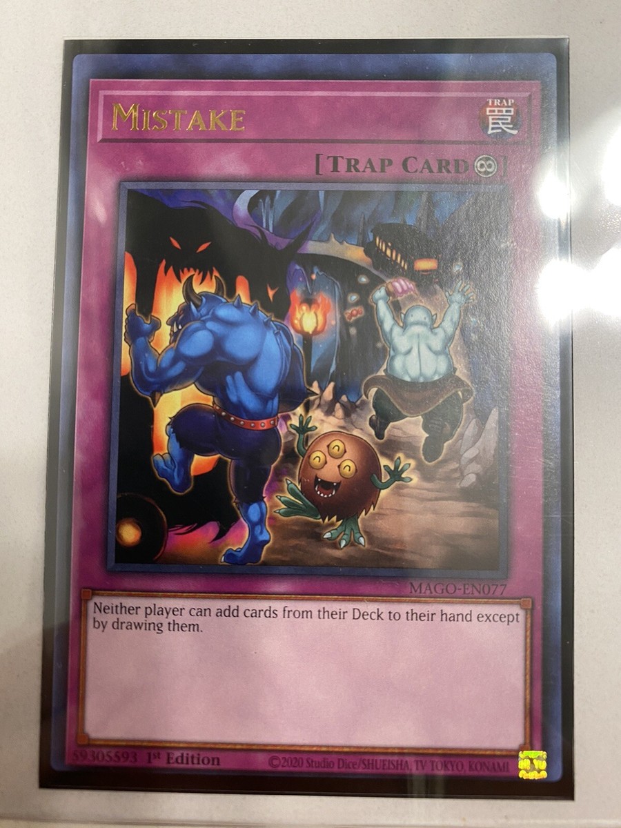 Yugioh - Mistake - 1st Edition Card