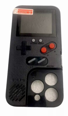 iPhone 14 Pro Max, 14 Plus, 14 Full Color Display Gameboy Phone Case 36 Games