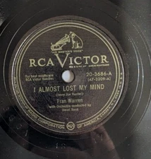 Fran Warren – I Almost Lost My Mind / Who Cares 78 RPM VICTOR