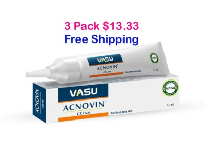 Vasu  Acnovin Skin Care Acne Control Cream  (Pack of 3) 15ML each