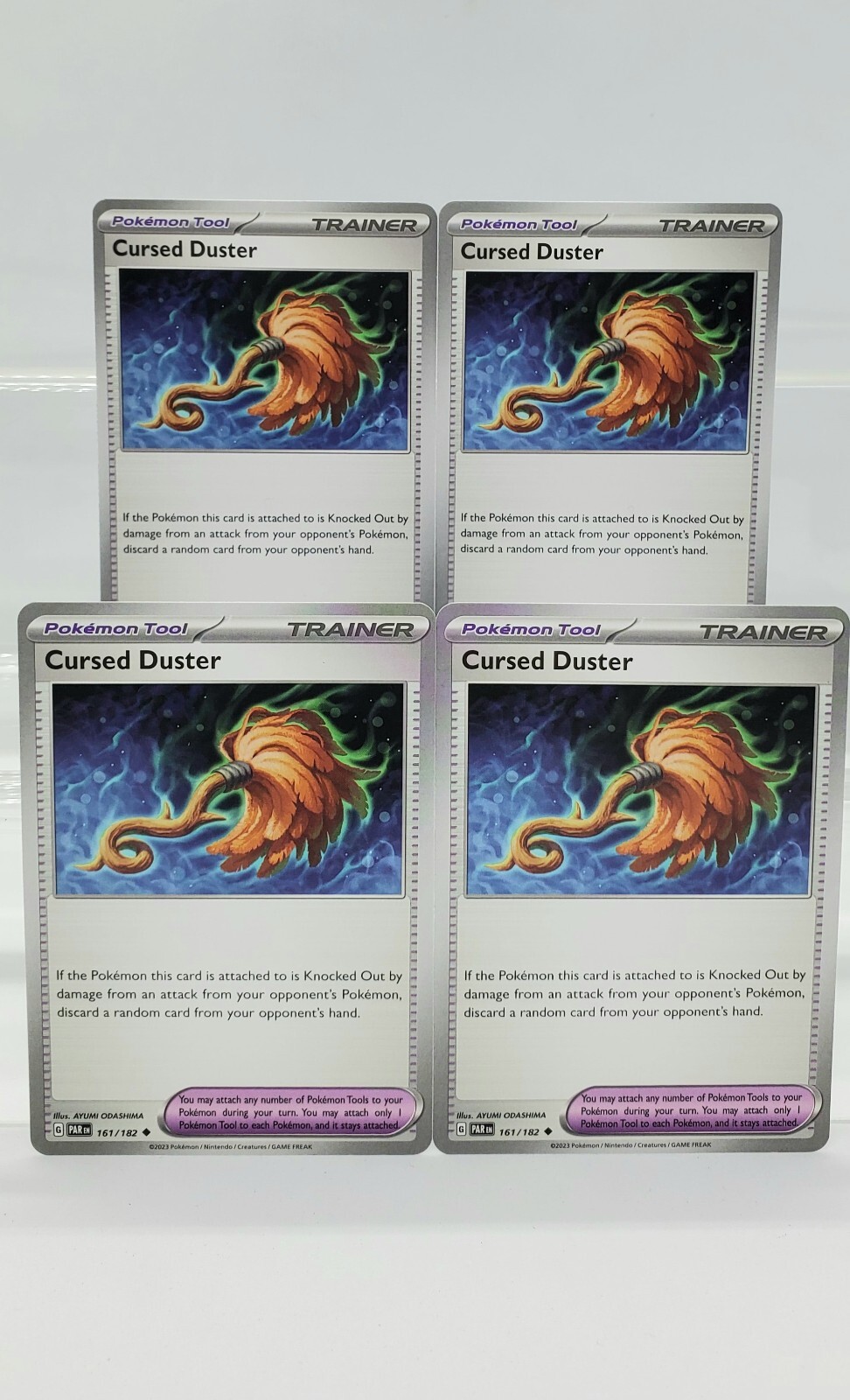 Pokemon TCG Cursed Duster 161/182 SV04: Paradox Rift Uncommon 4 Cards Playset