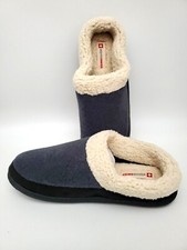 Alpine Swiss Men's Memory Foam Clog Slippers Fleece Fuzzy Slip On