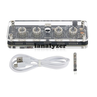 IN-8 4-Digit Nixie Tube Clock Innovative Clock Sleek Home Decor Basic Version