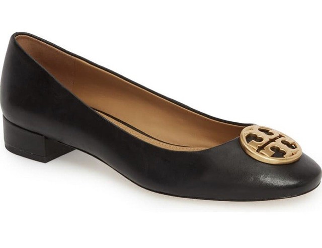 tory burch heeled ballet flat