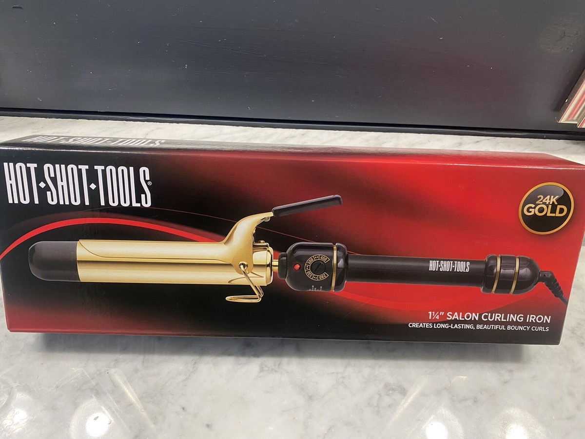 24k Gold Hot Tools Curling Iron And Straightener NEW Helen Of Troy