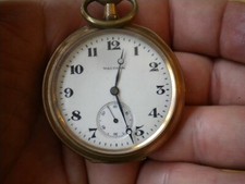 Waltham 10K GF Pocket Watch with 10k chain