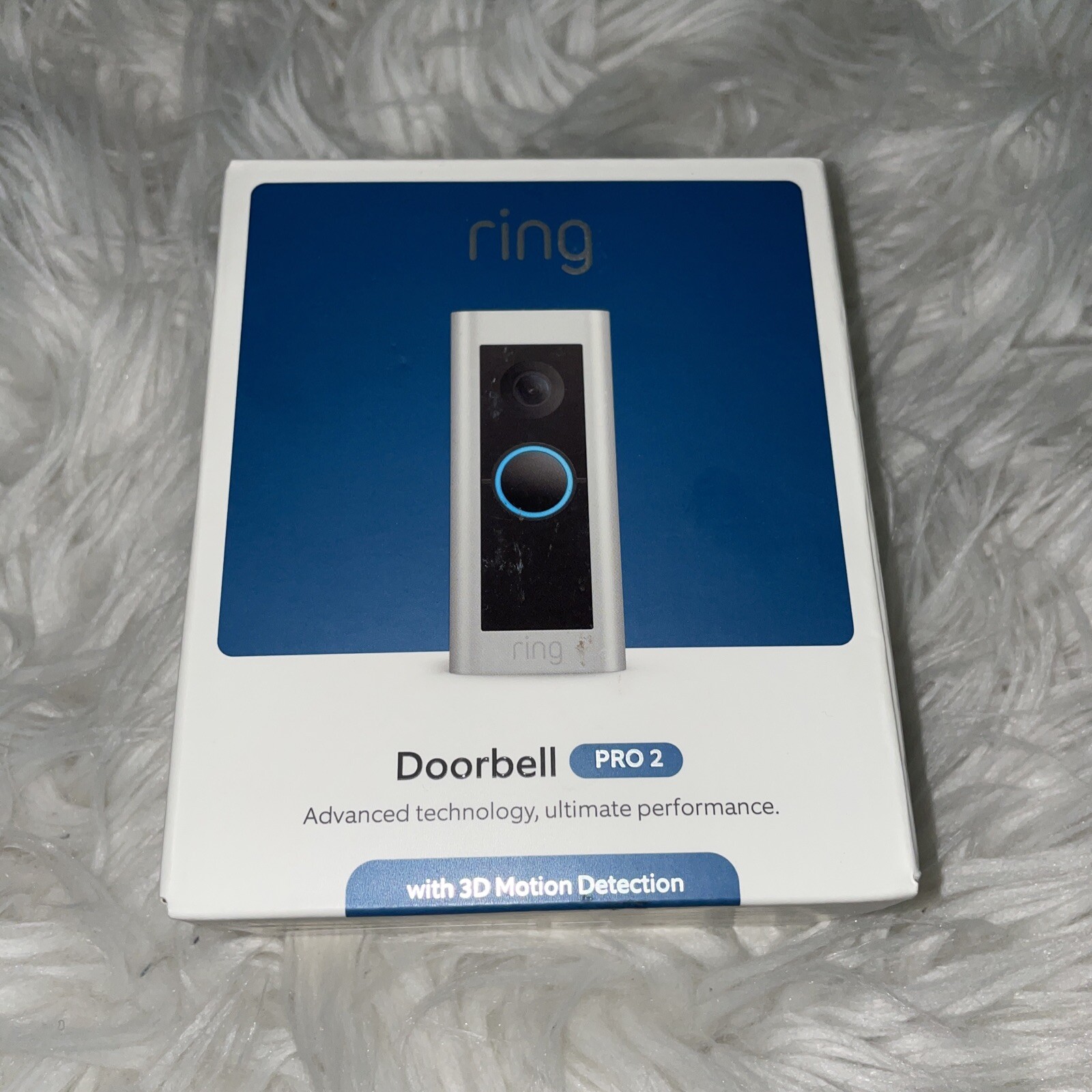 NIB Ring Doorbell Pro 2 with 3D Motion Detection 1536p HD Video Night Vision-image