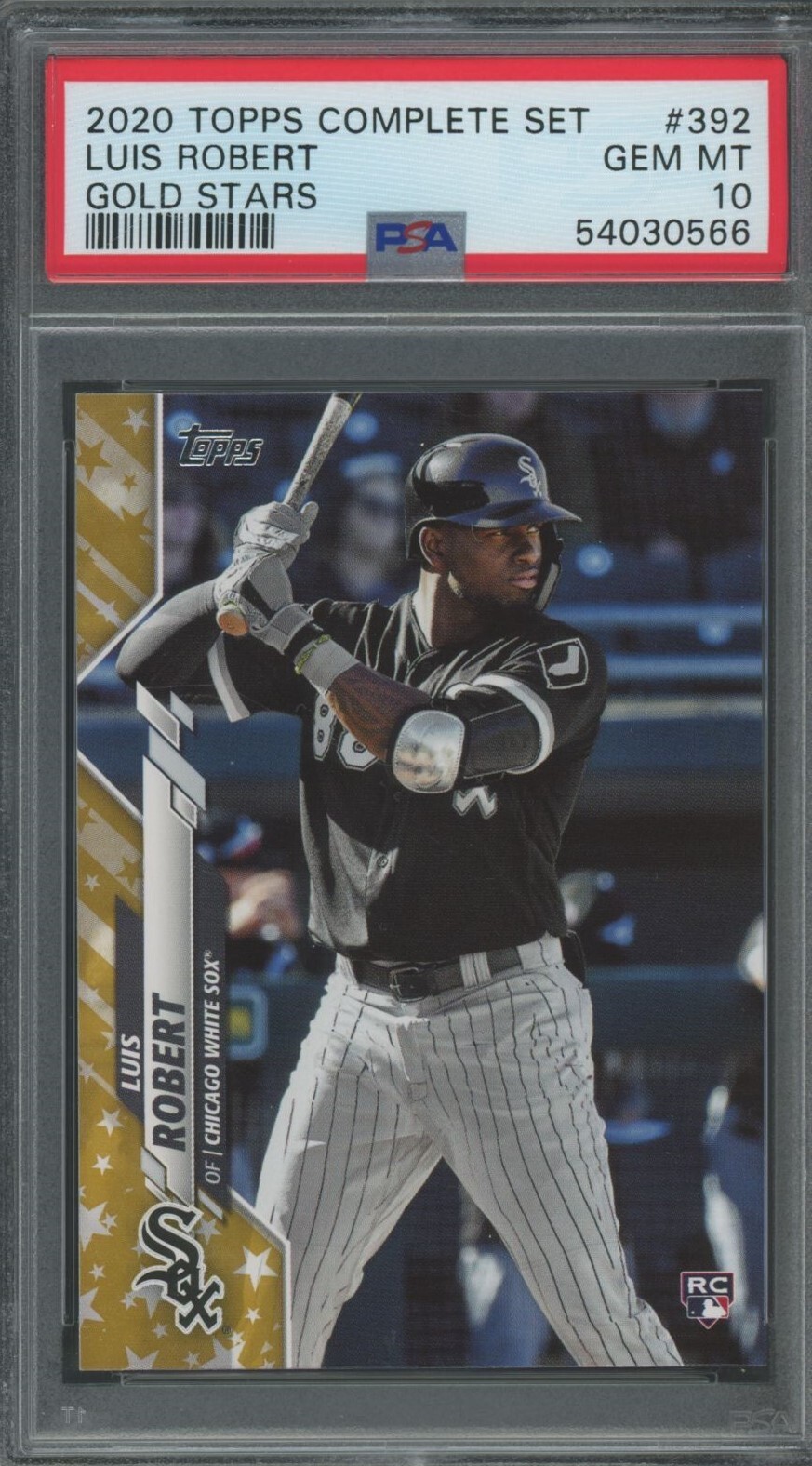 Luis Robert 2020 Topps Rookie #60 "Gold Stars" - PSA 10 - GEM MINT