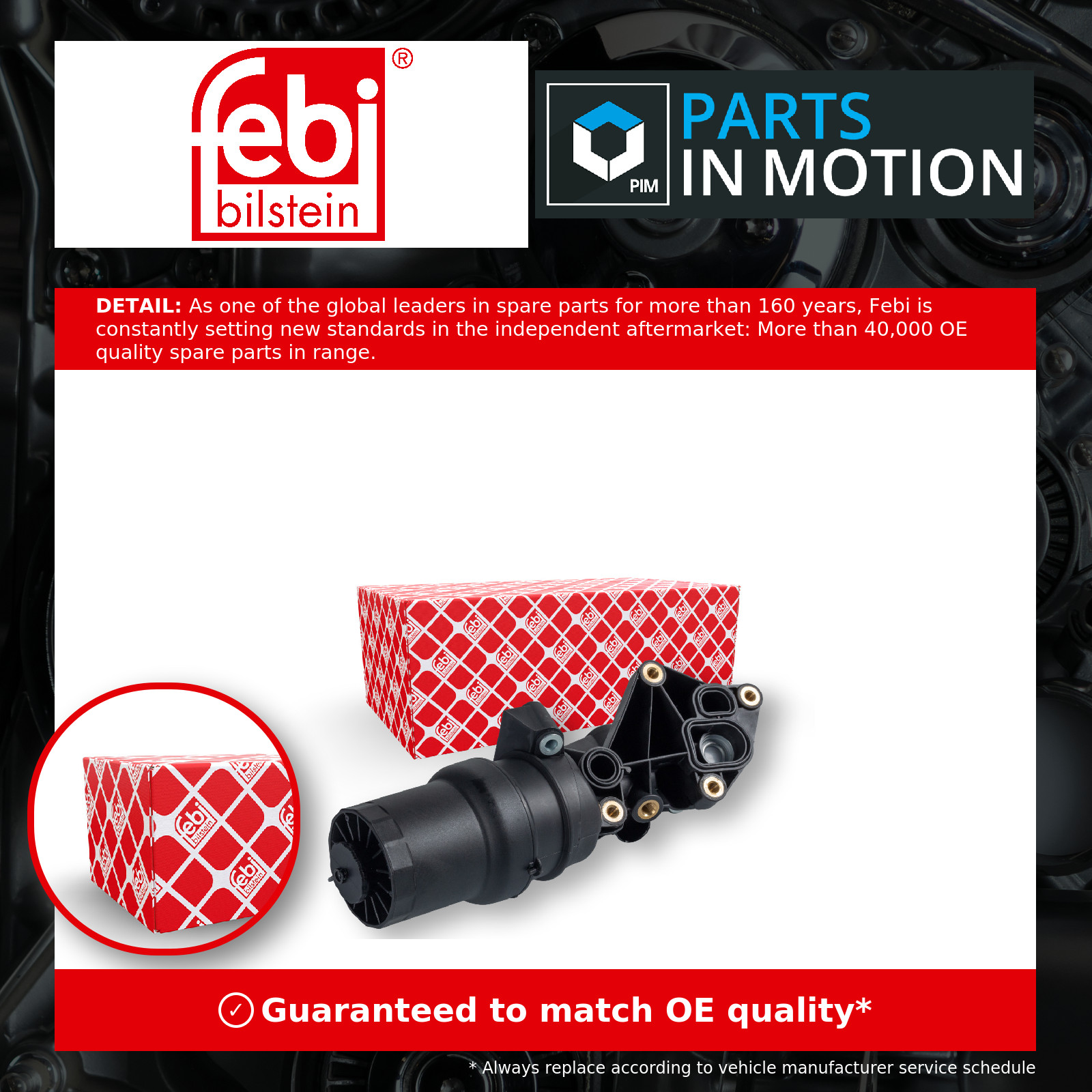 Febi 109162 Housing Oil Filter Fits Audi VW A3 Beetle Golf Jetta New Q3 - Image 3
