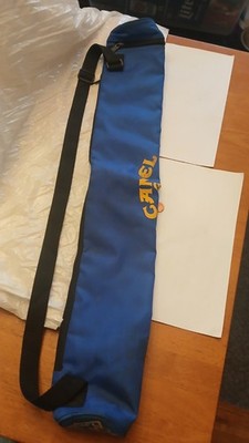 Camel Joe Tobacco Advertising Pool Cue Case - Royal Blue Camel Strap Zip-Up Bag 