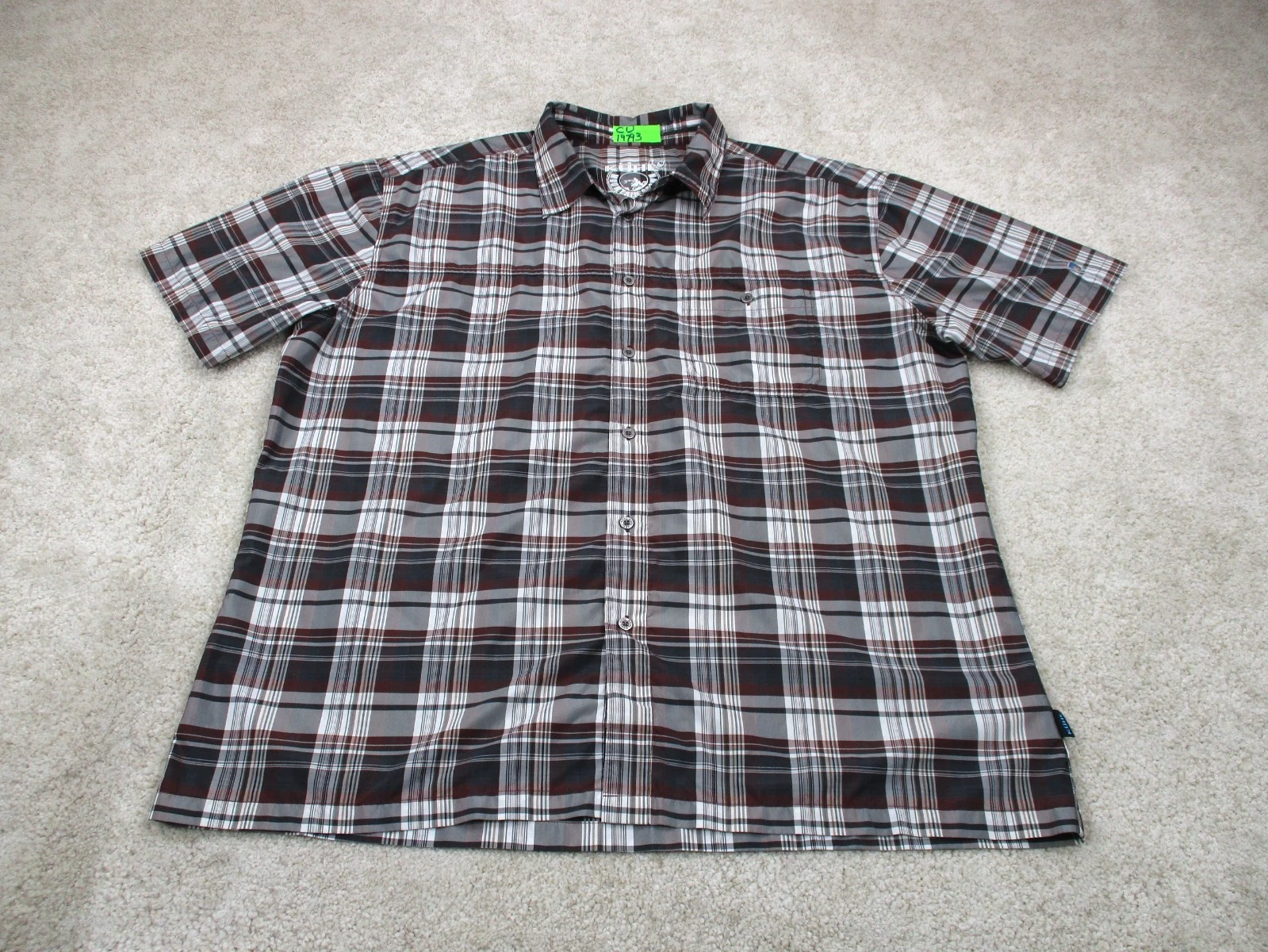 Kuhl Shirt Mens 2XL XXL Red Gray Plaid Eluxur Performance Hiking Button Up
Opens in a new window or 
