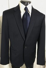 J CREW LUDLOW SLIM SIZE 40R NAVY 2 BUTTON WOOL-BLEND SPORTCOAT
