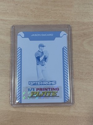Jason DeCaro 2025 Leaf Optichrome Baseball 1/1 Printing Plate