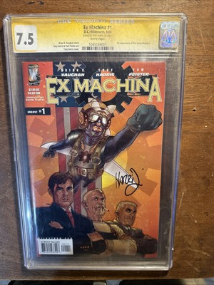 Ex Machina #1 Signed CGC 7.5