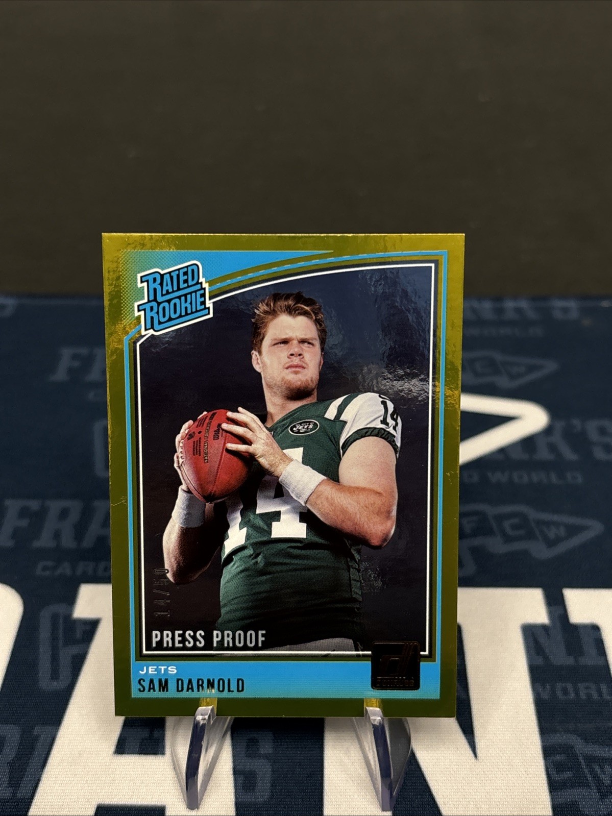 2018 Donruss Press Proof Gold RC Rookie 301 Sam Darnold /50!