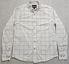 Banana Republic Button Up Men's Small White Cotton Untucked Fit