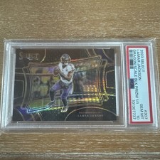 Lamar Jackson 1/1 2023 Select Black Dragon Scale Field Level PSA 10 Ravens MVP