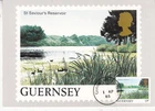 Guernsey 1985 St Saviours Reservoir Stamp Card FDC unaddressed VGC