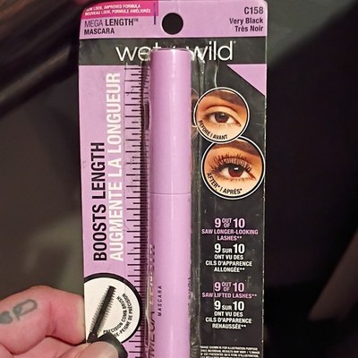 wet n wild MegaLength Lengthening Mascara Very Black Smudge Proof C158