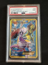 2015 POKEMON XY BREAKTHROUGH SECRET #163 FULL ART/MEWTWO EX PSA 9