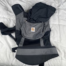 Ergobaby Performance Collection Baby Carrier in Charcoal/Black With Hood