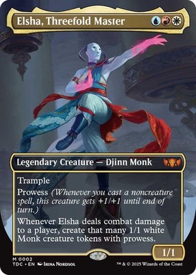 Elsha, Threefold Master (Borderless) [TDC - 2] NM
