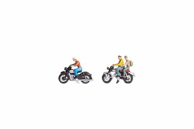 Motorcyclists (2) Figure Set Painted Noch 45904