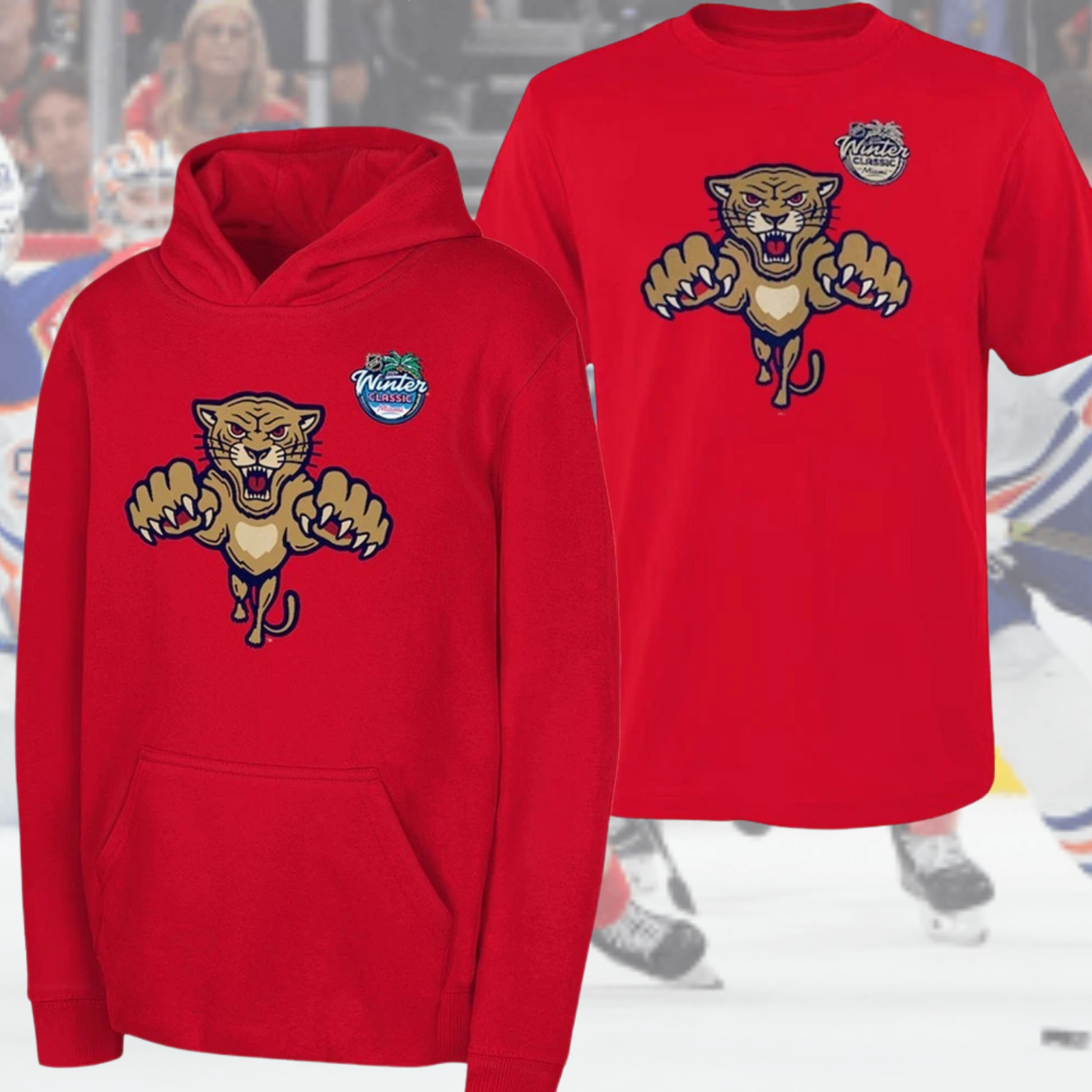 FASTSHIP! Florida Panthers 2025 Winter Classic One Side Hoodie S-5XL Fans Gift