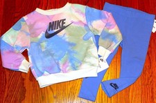 NIKE SPORT AUTHENTIC GIRLS ORIGINAL BRAND NEW 2Pc LEGGINGS SET Size 6, NWT