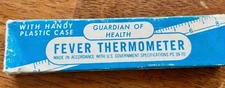 Guardian of health Vintage 1960’s Fever Thermometer with box
