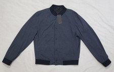 HUGO BOSS P-HARRY-J-SB-WG-234 CLASSIC BOMBER SLIM FIT DARK BLUE JACKET MEN SZ 44