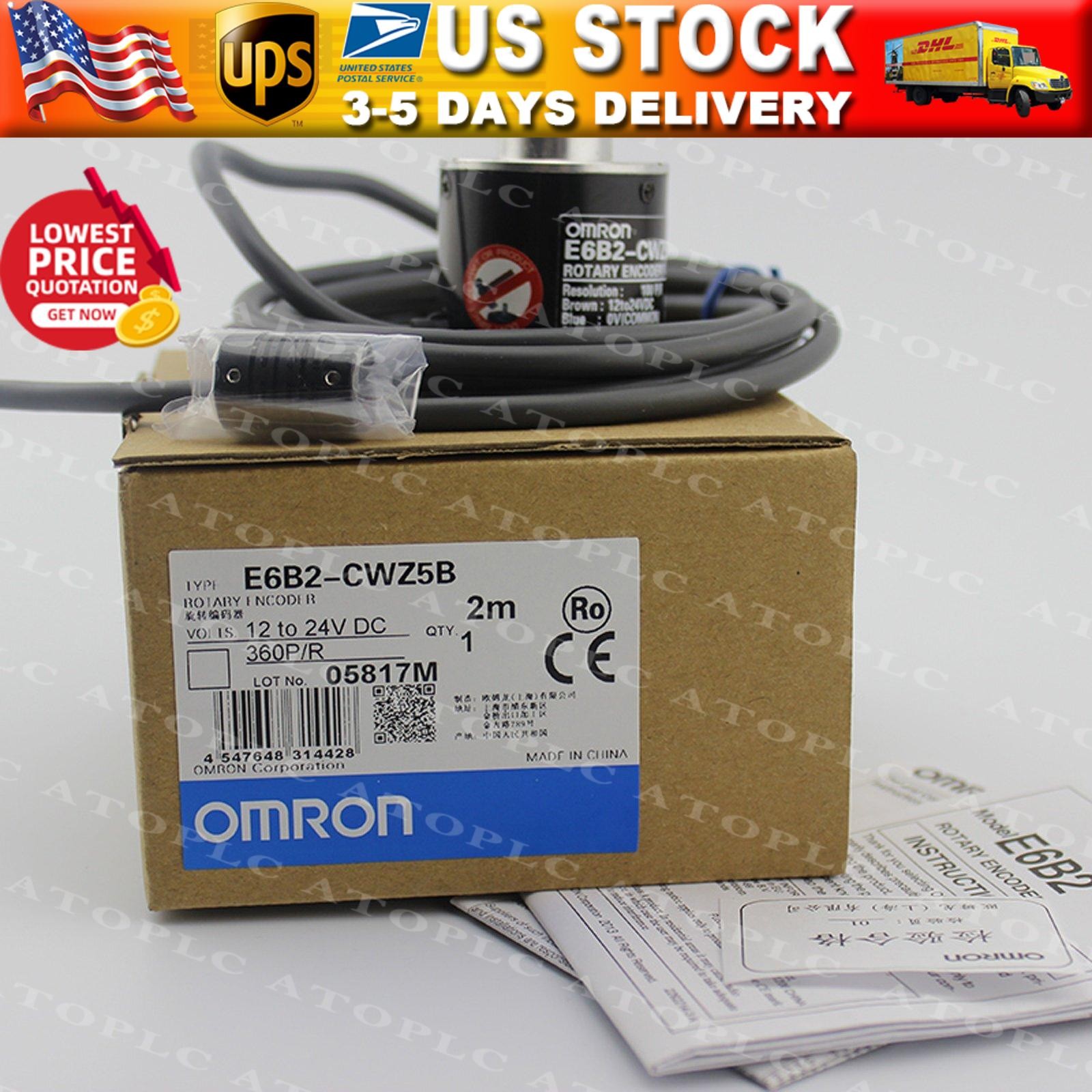new omron Rotary Encoder E6B2-CWZ5B 360P/R E6B2CWZ5B IN BOX US Free TAX