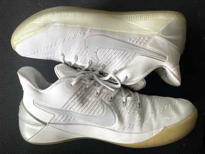 Nike Mens Kobe AD 852425-110 White Chrome Basketball Shoes Sneakers Size 9.5