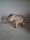 vintage elephant coin bank metal — photo 1