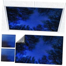 2pcs Fluorescent Light Covers - Light Covers for Ceiling Lights blue nebula