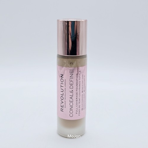 Lot Of 2 Makeup Revolution Conceal & Define Full Coverage Foundation F7 Sealed - Picture 2 of 7