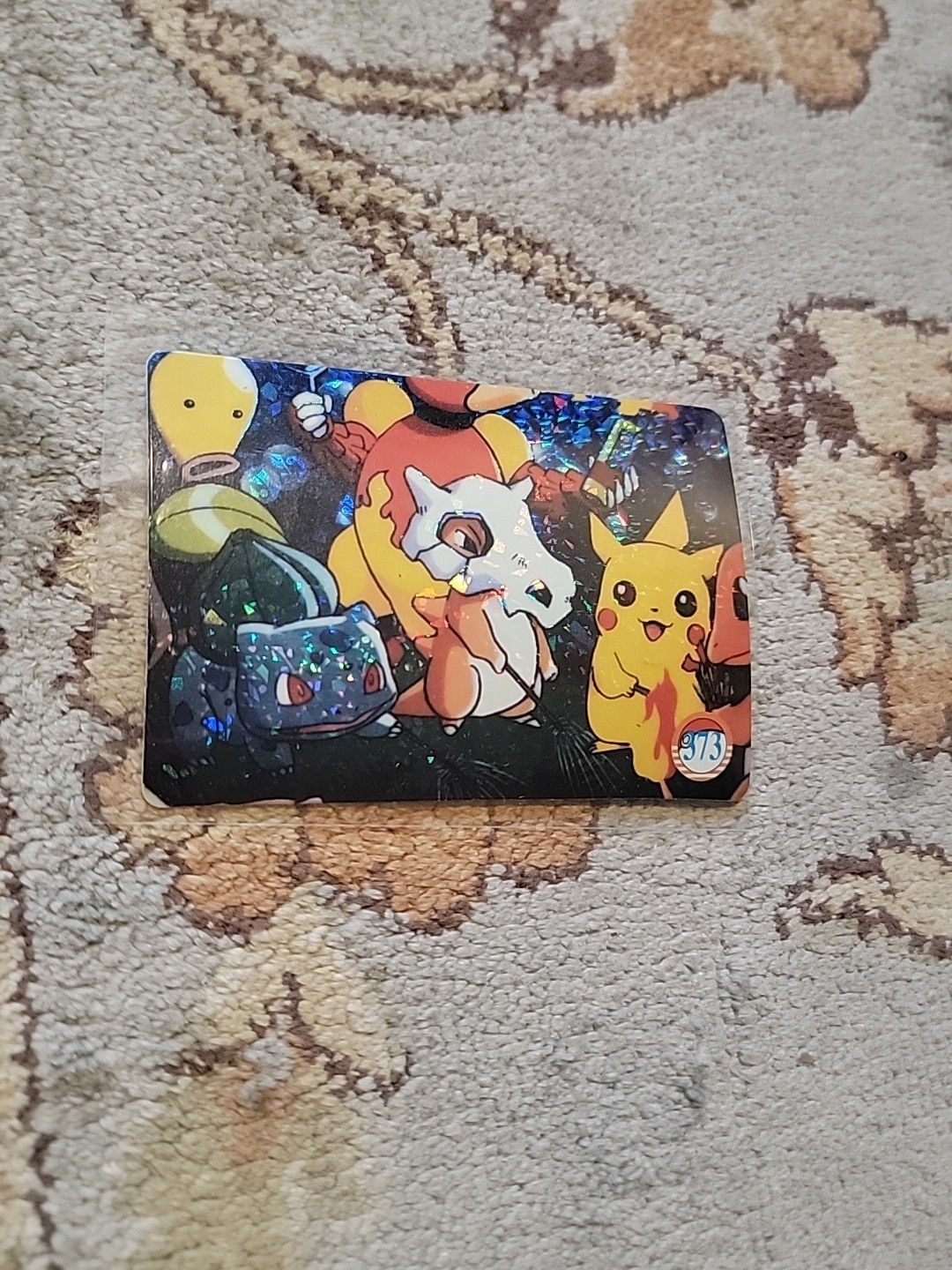 Pokémon Pocket Monsters Holo Vending Sticker #373 Cubone Pikachu Bulbasaur