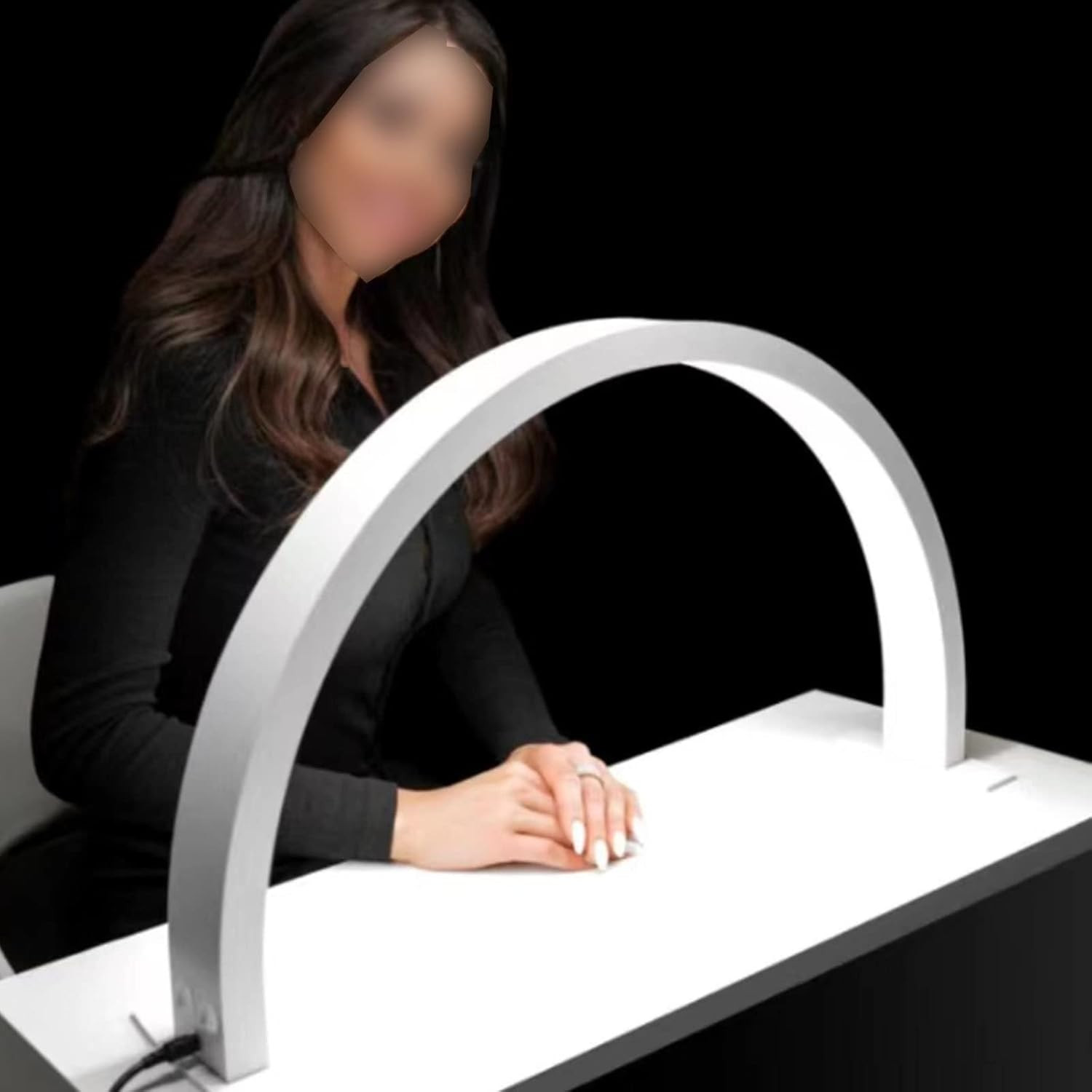 Lampada da terra a mezzaluna LED dimmerabile Conti