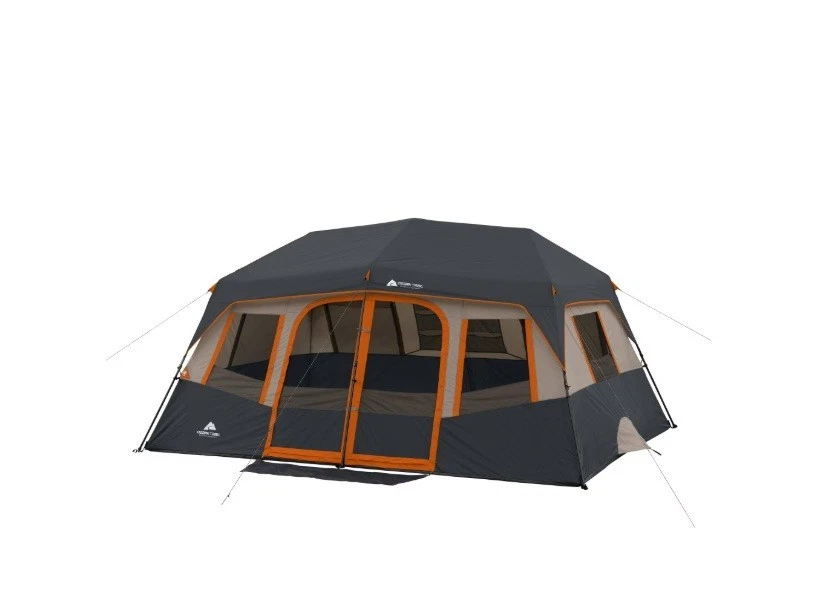 Ozark Trail 10-Person Instant Cabin Tent 2-Room Family Camping Tent with Rainfly - Image 3 of 4