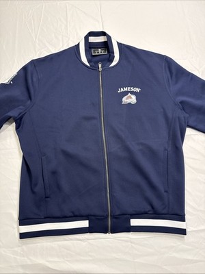 Colorado Avalanche Jameson Bomber Jacket Mens L Full Zip NHL Promo Holloway