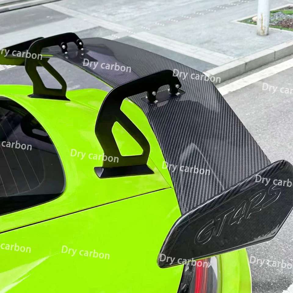 Spoiler traseiro de fibra de carbono asa para Porsche 718 981 987 Boxter Cayman GT4 - Imagem 2 de 4