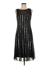 Sandra Darren Women Black Cocktail Dress 6