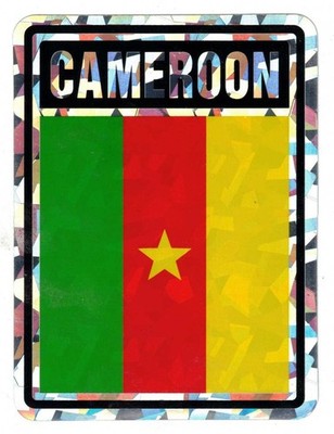 Pack Of 6 Cameroon Country Flag Reflective Decal Bumper Sticker DC-045