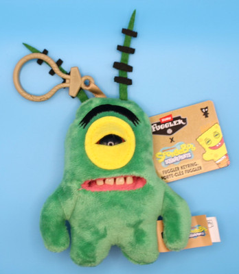 Zuru Fuggler x Spongebob Squarepants Keychain Plush Ring PLANKTON