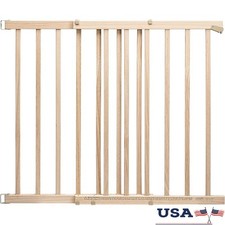48"x32" Wide Baby Gate for Stairs Kids Pet Gates Easy Walk Through Safety Gate